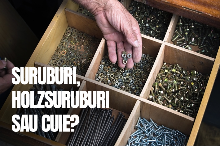 Principalele diferente dintre suruburi, holzsuruburi si cuie