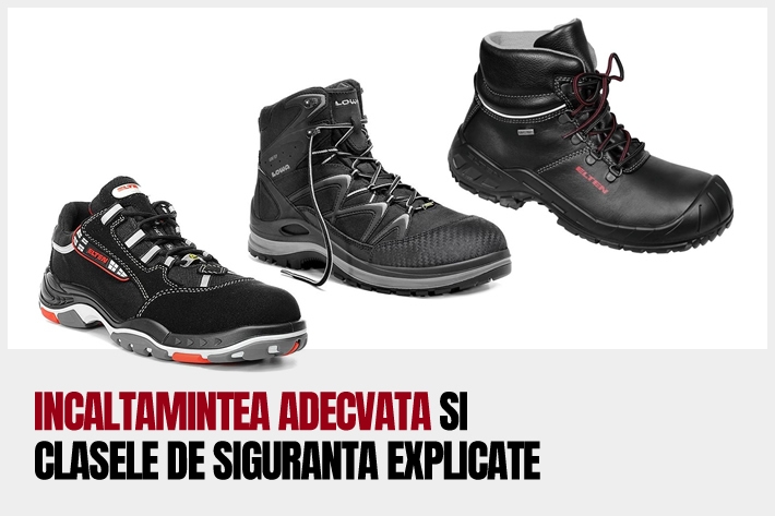 Incaltamintea adecvata si clasele de siguranta explicate
