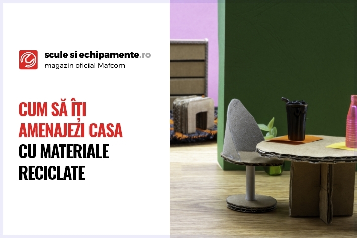 Cum să îți amenajezi casa cu materiale reciclate