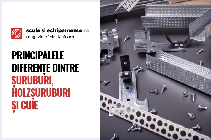 Principalele diferențe dintre șuruburi,holzsuruburi și cuie