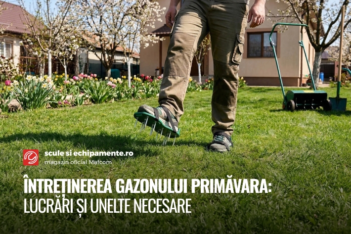 Intretinerea gazonului primavara: lucrari si unelte necesare