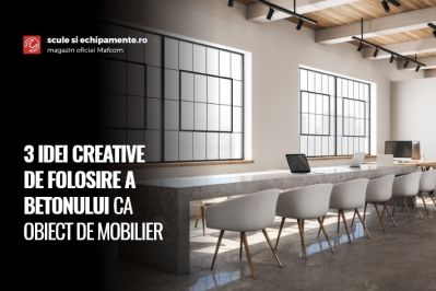 3 IDEI DE FOLOSIRE A BETONULUI CA OBIECT DE MOBILIER