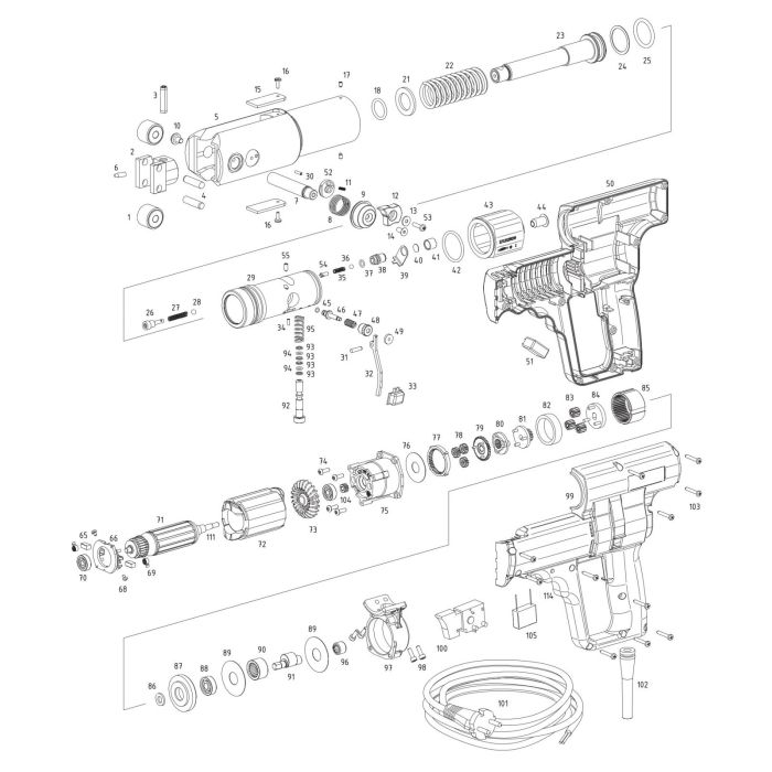 Carcasa angrenaj complet AKKU-Power Press 577214 Rems