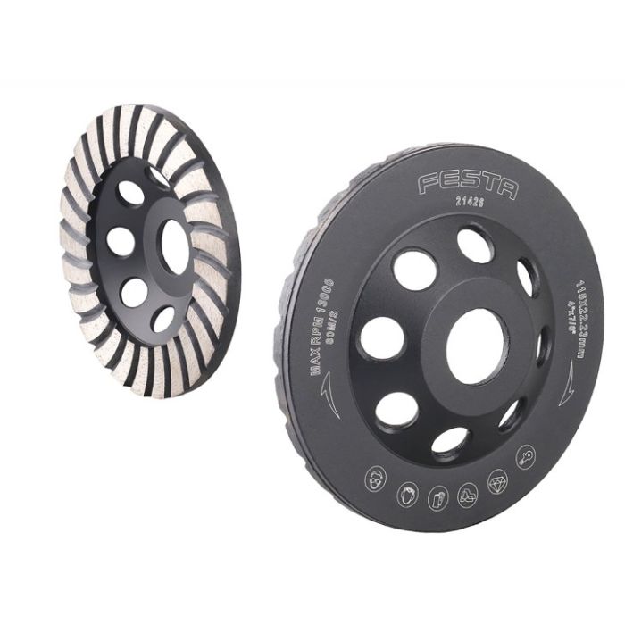 Disc diamantat tip oala pentru slefuit