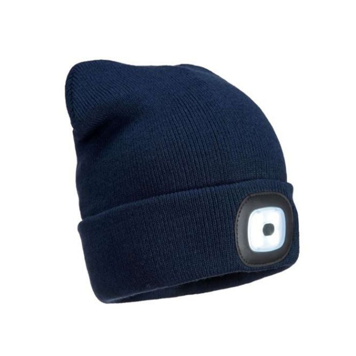 Caciula Bleumarin cu LED dublu reincarcabil B028