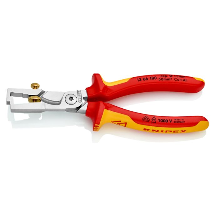 Cleste dezizolat 180 mm Cu-Al 1000V StriX® Knipex