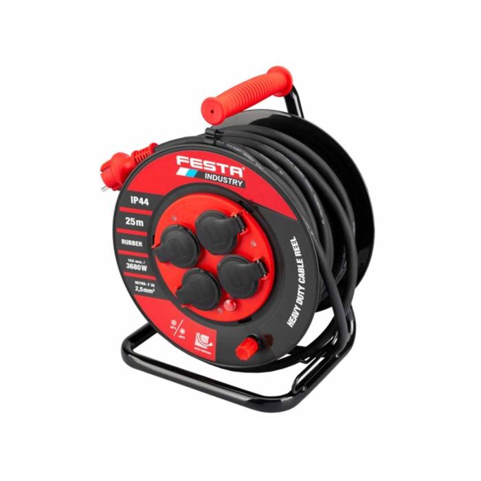 Derulator tambur 3X2.5 MM 230V 25M 3680W IP44 37740 Festa