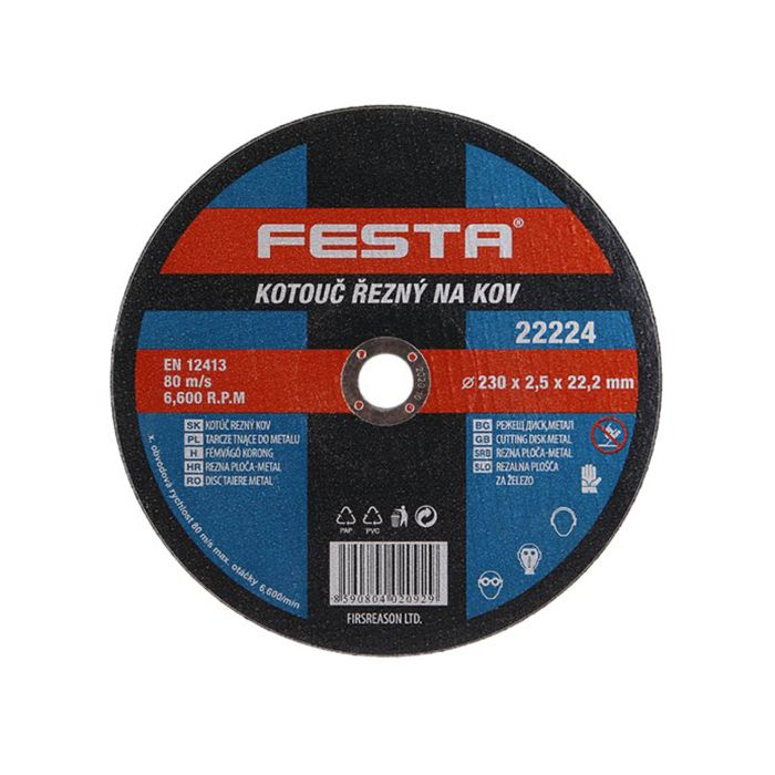 Disc abraziv pentru taierea metalului D 230MM Festa cod 22224