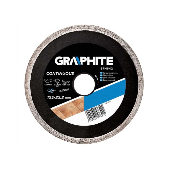 Disc diamantat continuu 125X2.2X22.2 mm Universal 57H642 Graphite
