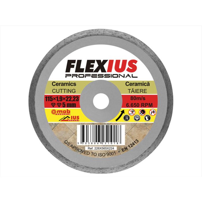 Disc diamantat continuu 125X2X22,2 mm Ceramica MOB