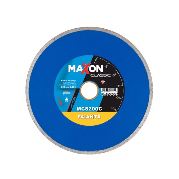 Disc diamantat continuu 200X1.7X30-25.4 mm Ceramica MAXON CONTINUU CLASSIC