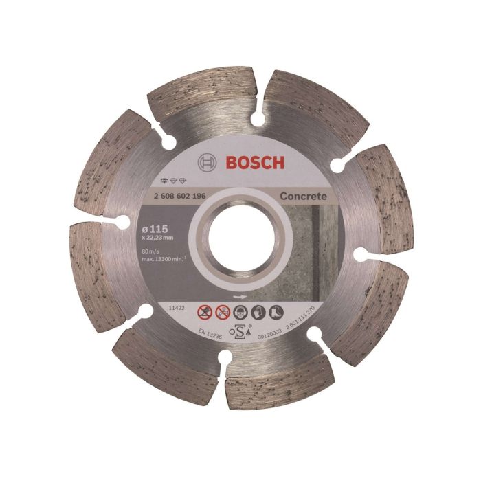 Disc diamantat segmentat 115X22.2 mm Beton 2608602196 Bosch
