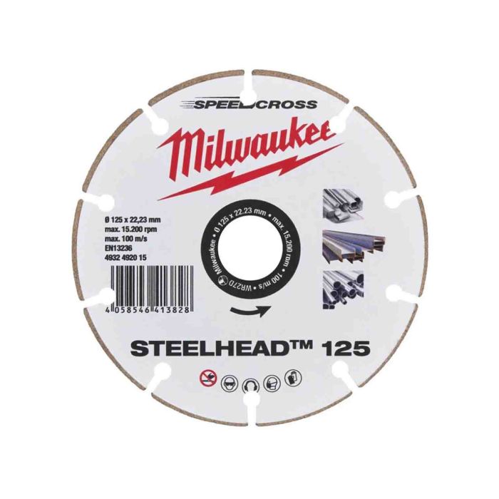 Disc diamantat segmentat 125X1.5X22.2 mm Beton 4932492015 Milwaukee