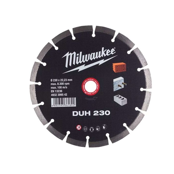 Disc diamantat segmentat 230X22.2 mm DUH230 Milwaukee