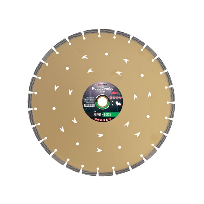 Disc diamantat segmentat 400X3.4X30-25,4 mm Beton+Asfalt COMBO STAR