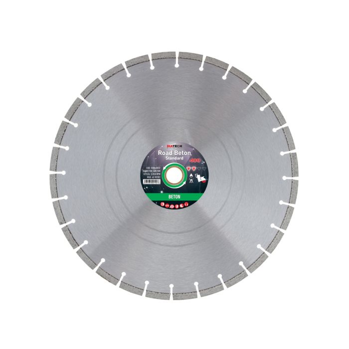Disc diamantat segmentat 400X3.8X30-25.4 mm Beton ROAD STANDARD