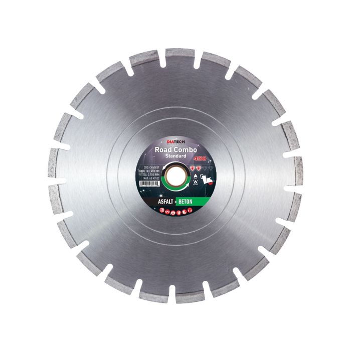 Disc diamantat segmentat 450X3.4X30-25,4 mm Beton+Asfalt COMBO STANDARD