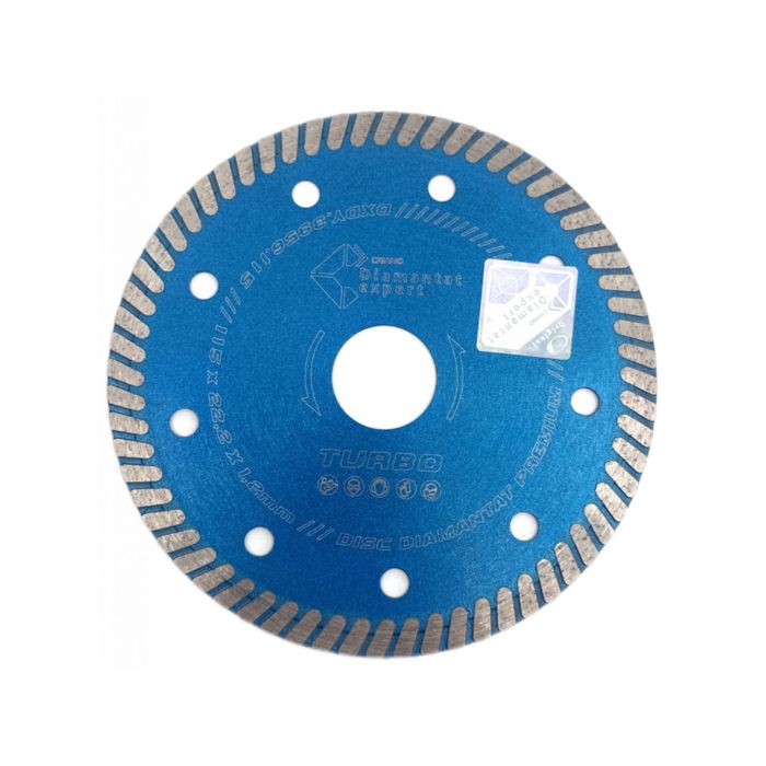 Disc diamantat Turbo 115X1.2X22.2 mm DXDY.3956.115 Ceramica dura DiamantatExpert