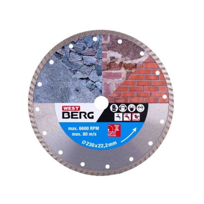 Disc diamantat Turbo 230X3.1X22.2 mm Universal 21190 Westberg
