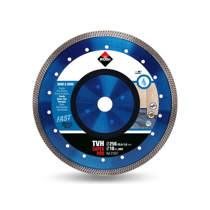 Disc diamantat Turbo 250X1.6X25.4 mm 31937 RUBI