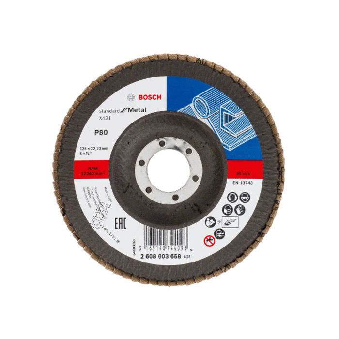 Discuri lamelare frontale 125 mm Evantai inclinat X431 Bosch