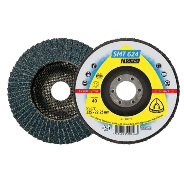 Discuri lamelare frontale 180 mm SMT624 Supra Klingspor