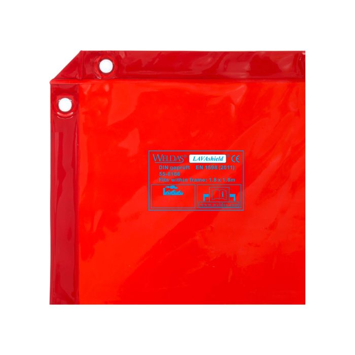 Folie protectie sudura 1.74 x 1.74 m rosu 55-6166