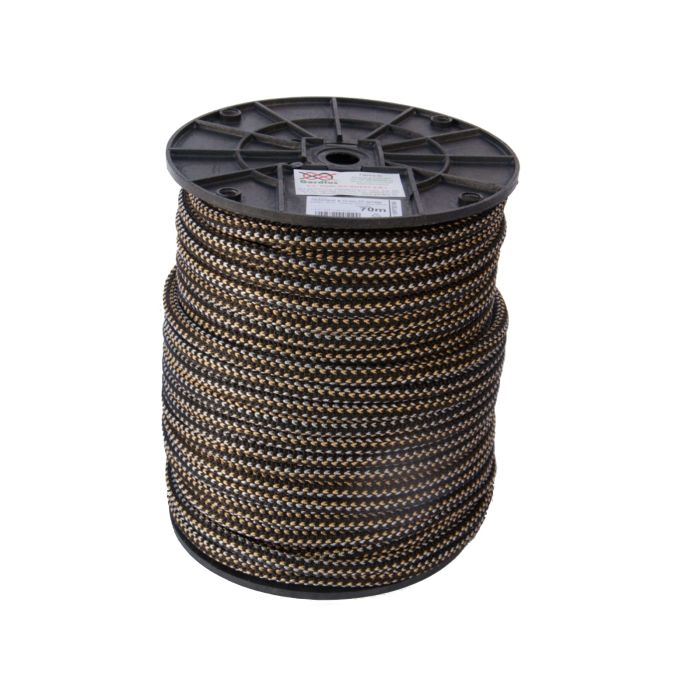 Franghie 10 mm PP Negru-Auriu-Argint 70 ml 100PPT907496P6