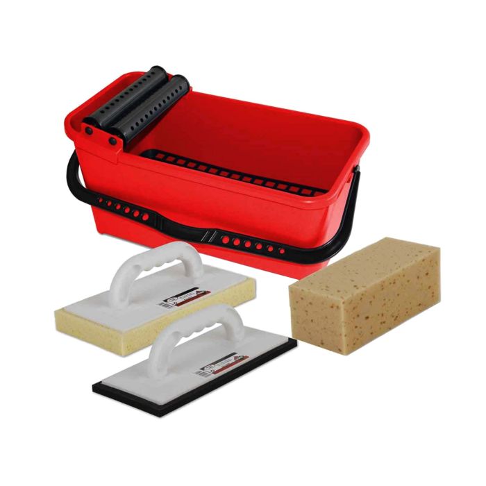 Galeata pentru curatat chitul de rosturi + accesorii 68910 RUBI