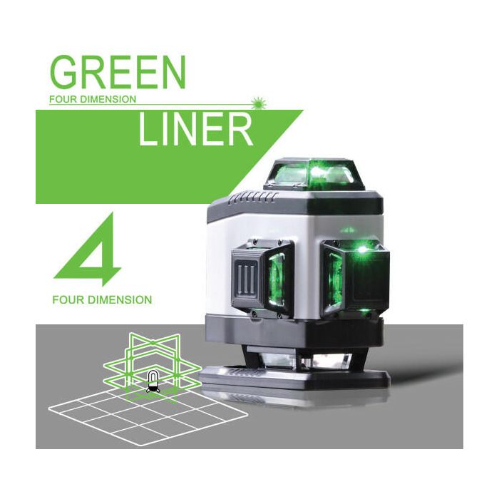 Nivela laser verde 4D 0-10 m LAS4D