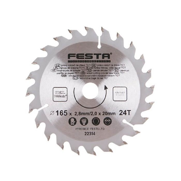 Panza circulara placata 165 x 2.8 x 20 mm 24Z 22314 Festa