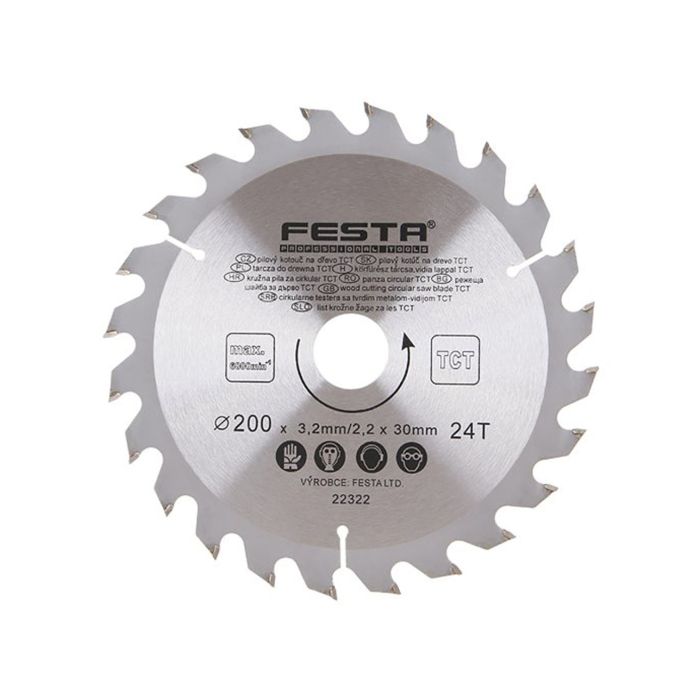 Panza circulara placata 200 x 3.2 x 30 mm 24Z 22322