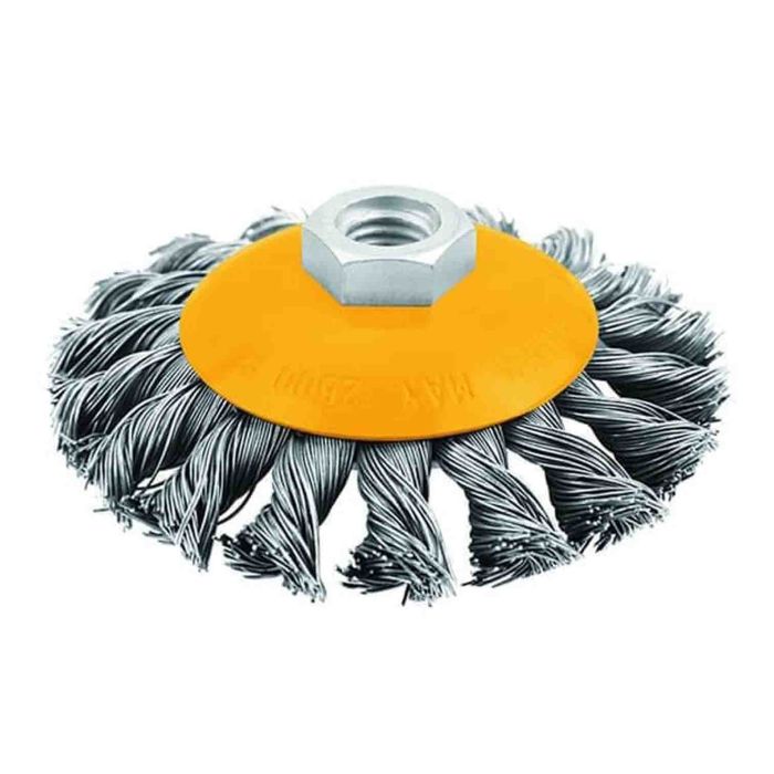 Perie sarma semicupa cu fir rasucit 100 mm 77629 Tolsen