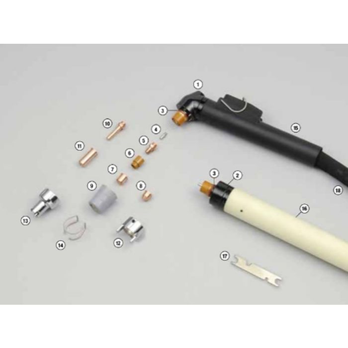 Piese componente pentru pistolet plasma T70 si MT70