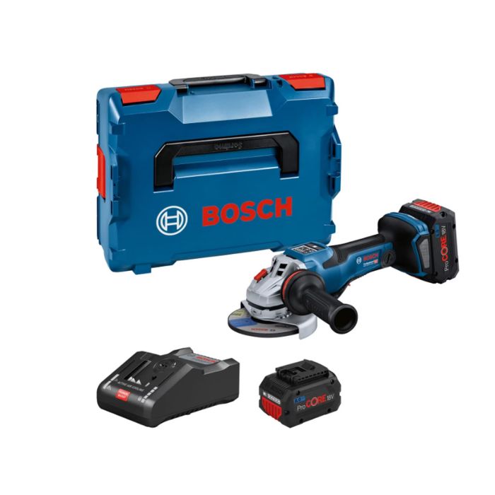 Polizor unghiular 125 mm cu 2 acumulatori Li-Ion 18V 5.0Ah GWS18V-15 PSC Bosch