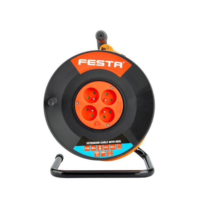 Prelungitor pe tambur 3X1.5 mm 50M 230V 37761 Festa