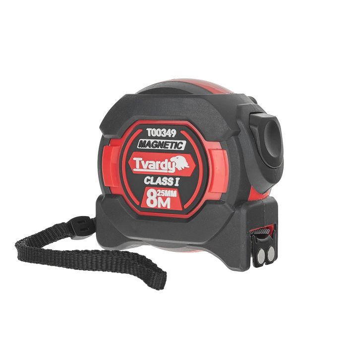 Ruleta magnetica cu 2 fețe și oprire automată 8 m X 25 mm T00349