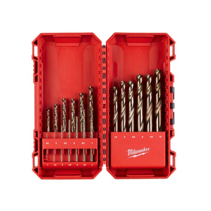 Set burghie 19 buc 1-10 mm Red Cobalt 4932499764 Milwaukee