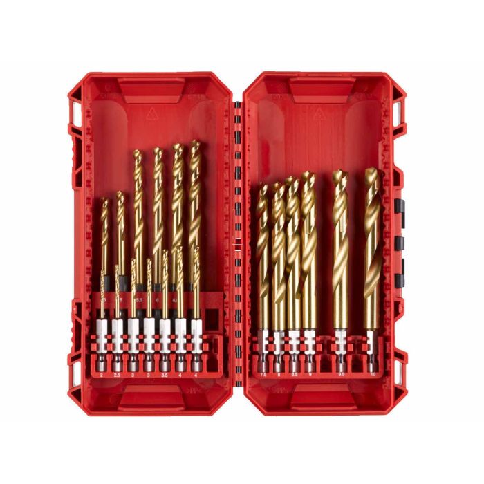 Set burghie metal 19 buc 2-10 mm cu coada HEX SHOCKWAVE™ 4932499763 Milwaukee