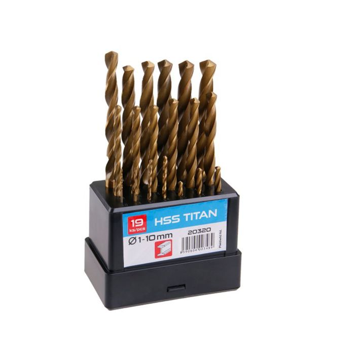 Set burghie metal 19buc 1-10mm titan 20320 Festa