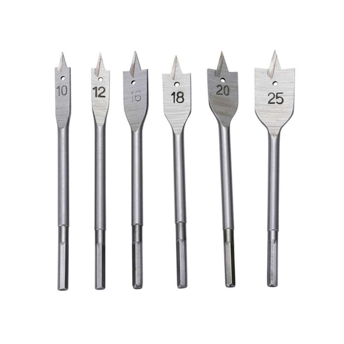 Set burghie plate pentru lemn 10-25 mm G38110