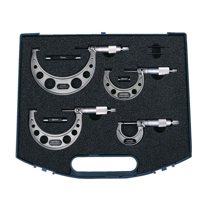 Set micrometru exterior 4 buc 0-100 mm OXD3355500K CROM