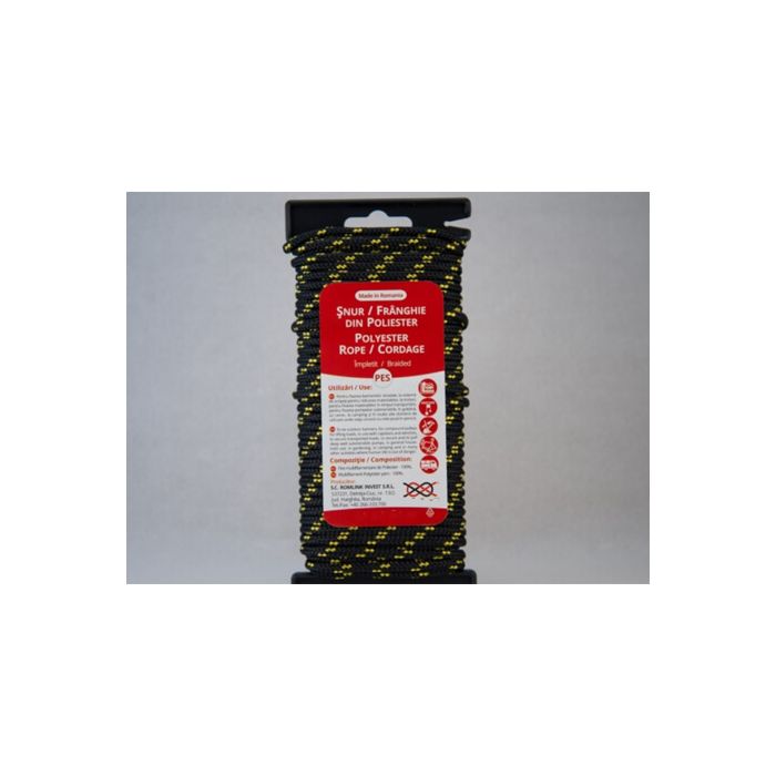 Snur 4 mm PES Negru-Galben 20 ml 040PSTIM9011L1