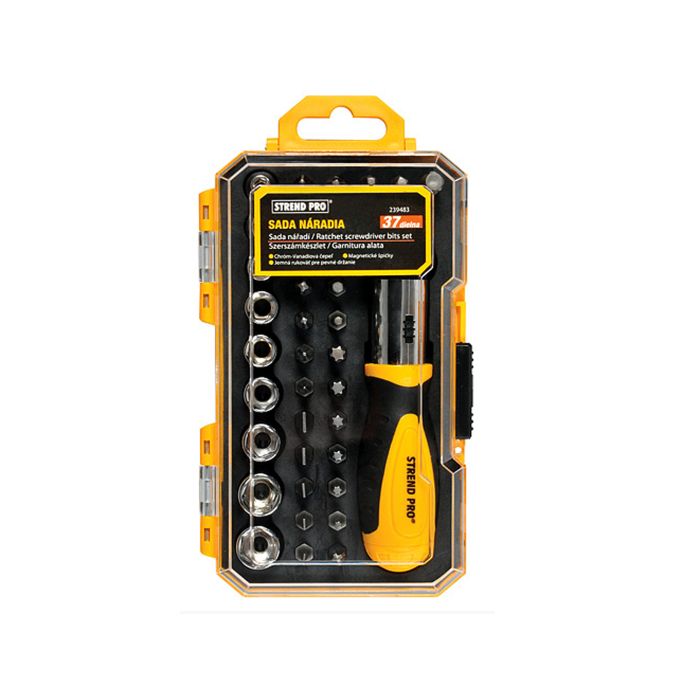 Trusa capete tubulare si surubelnita 37 buc 239483