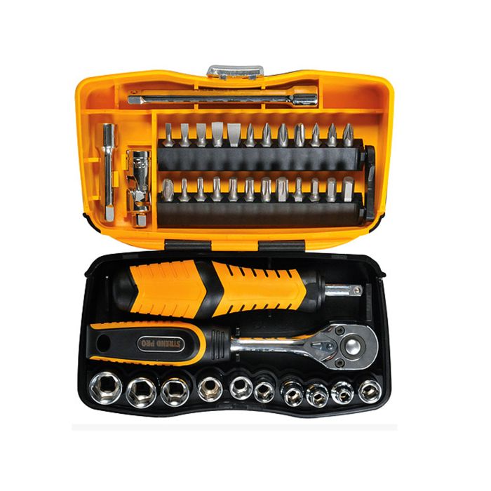 Trusa capete tubulare si surubelnita 39 buc 239480