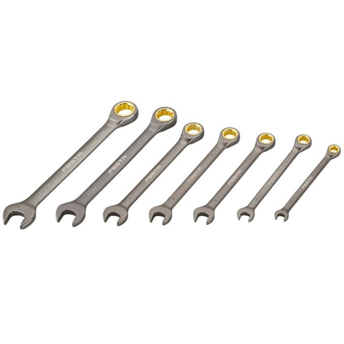 Trusa chei combinate cu clichet 8-19 mm 7 buc 17620 Festa