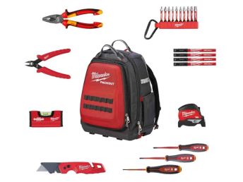 Trusa scule electrician in rucsac Packout 23buc 4932501189 Milwaukee