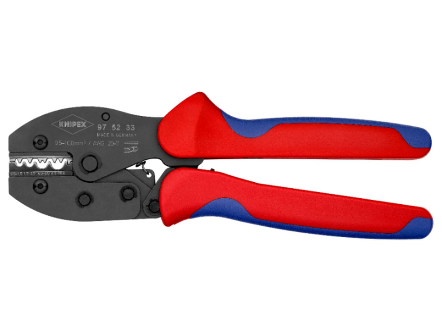 Cleste sertizat papuci 0.5-6 mm KNIPEX PreciForce® 975233 Knipex