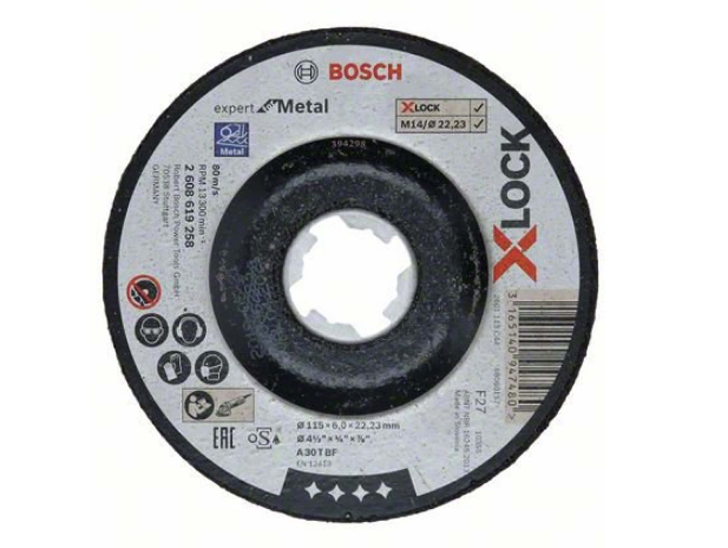 Disc abraziv X-Lock pentru polizarea metalului 125X6X22.2 mm