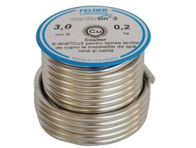 Aliaj lipire 3 mm 200 g CU-ROTIN 3 S-SN97CU3 